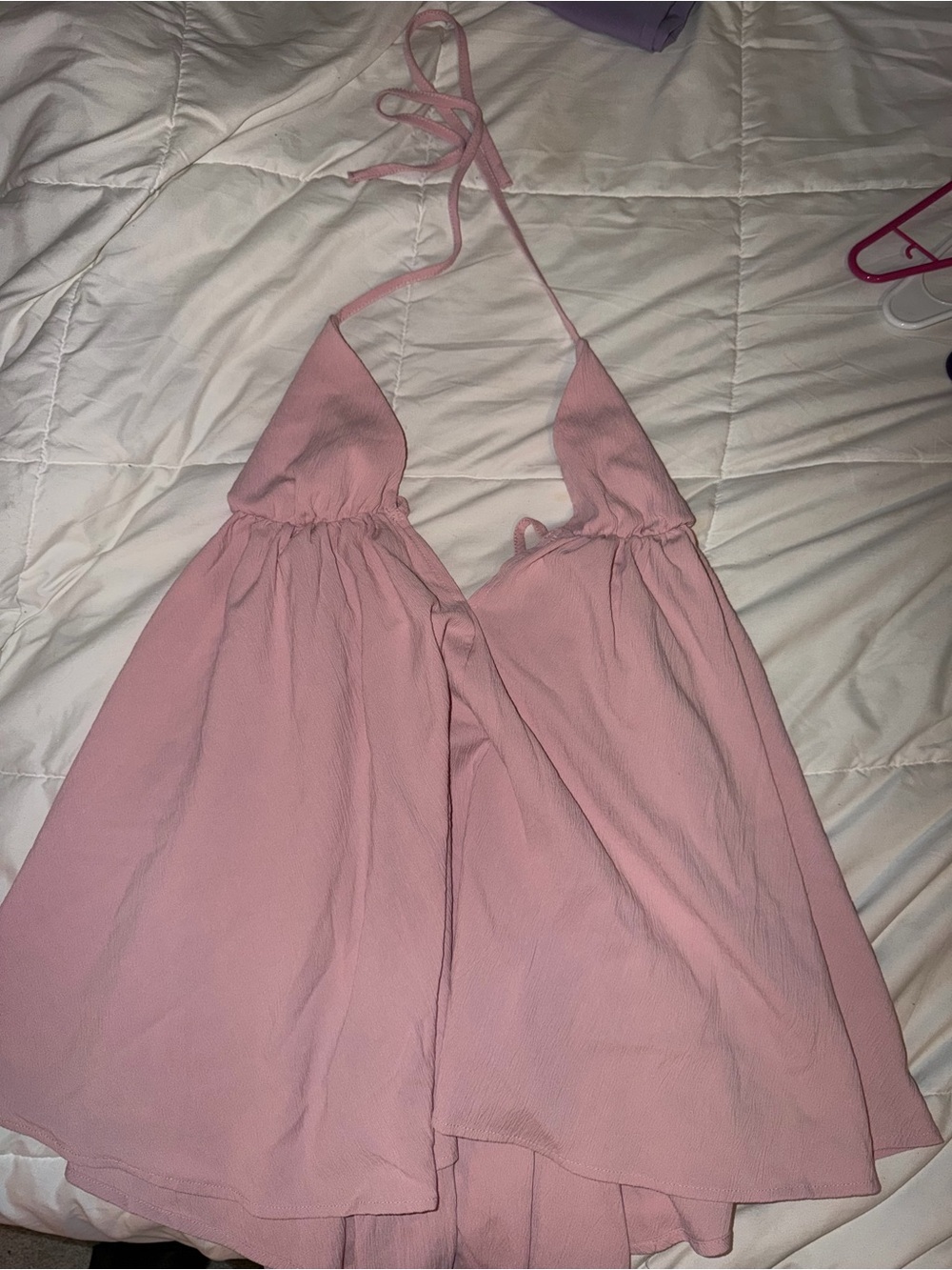 Halter Pink Babydoll Chemise